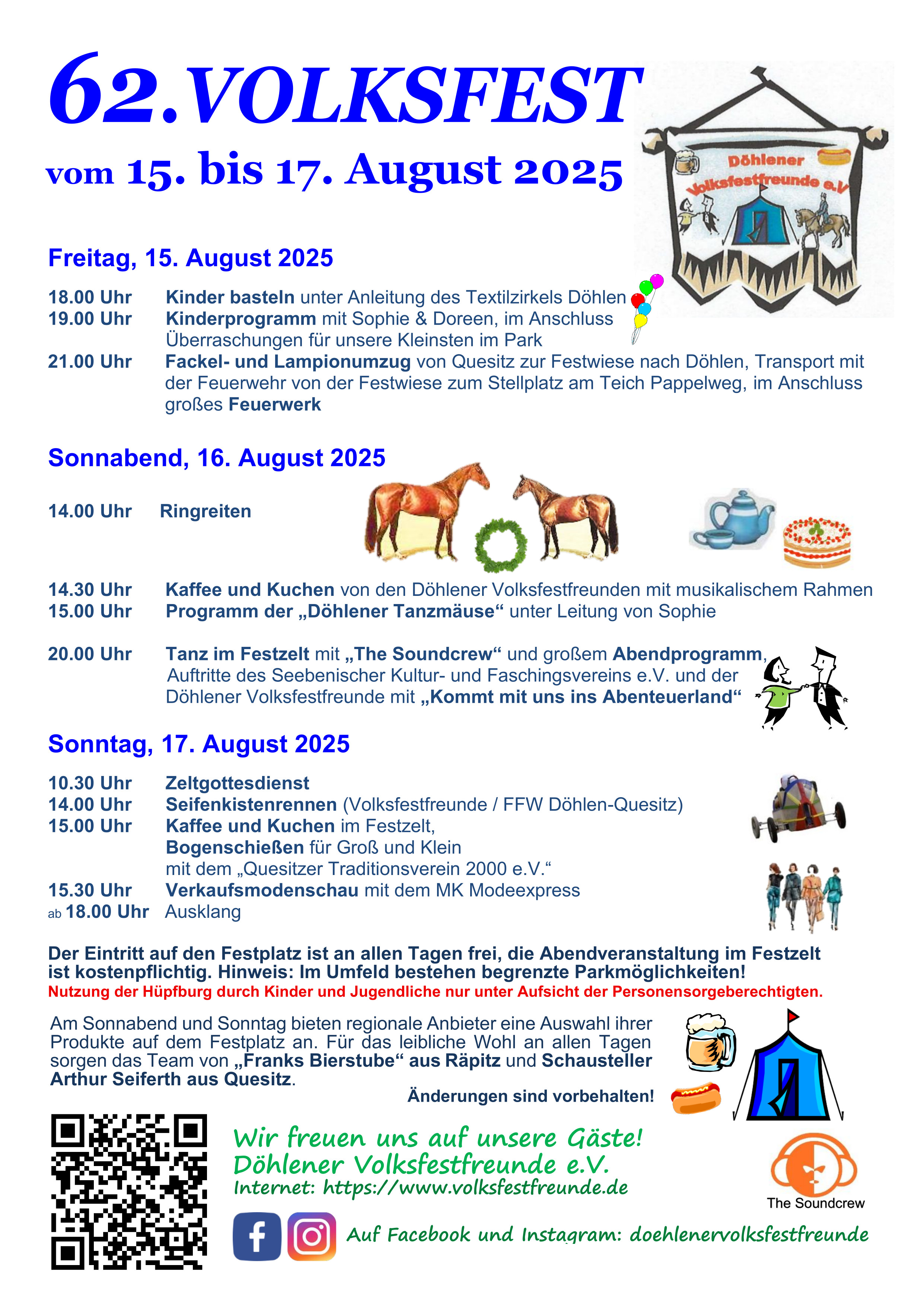 Programm Döhlener Volksfest